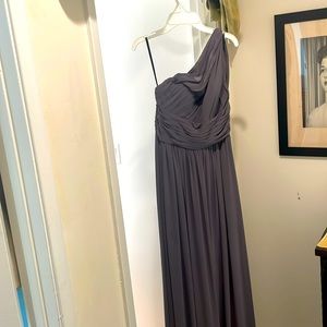 Gray bridesmaids dress